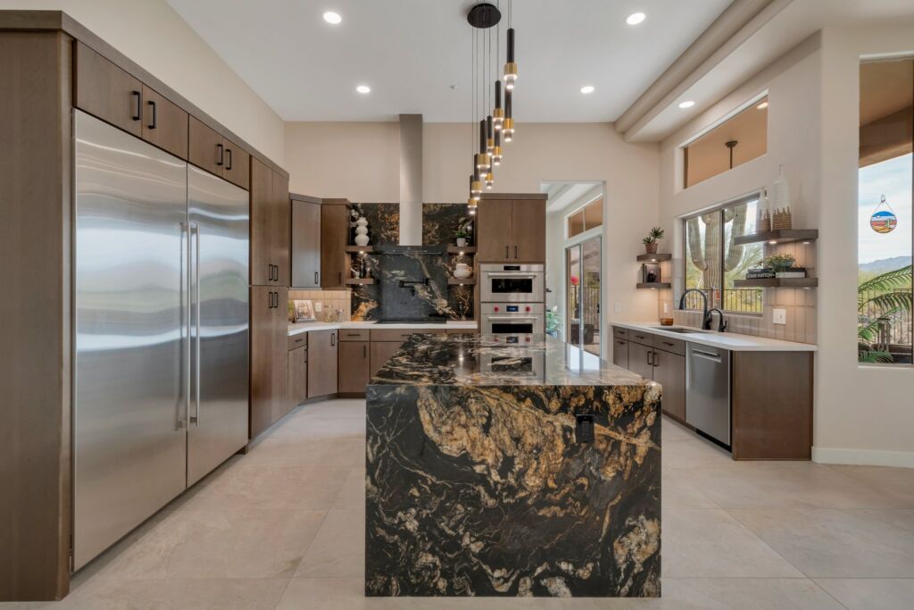 Granite inspired kitchen in a custom home in Scottsdale, Arizona