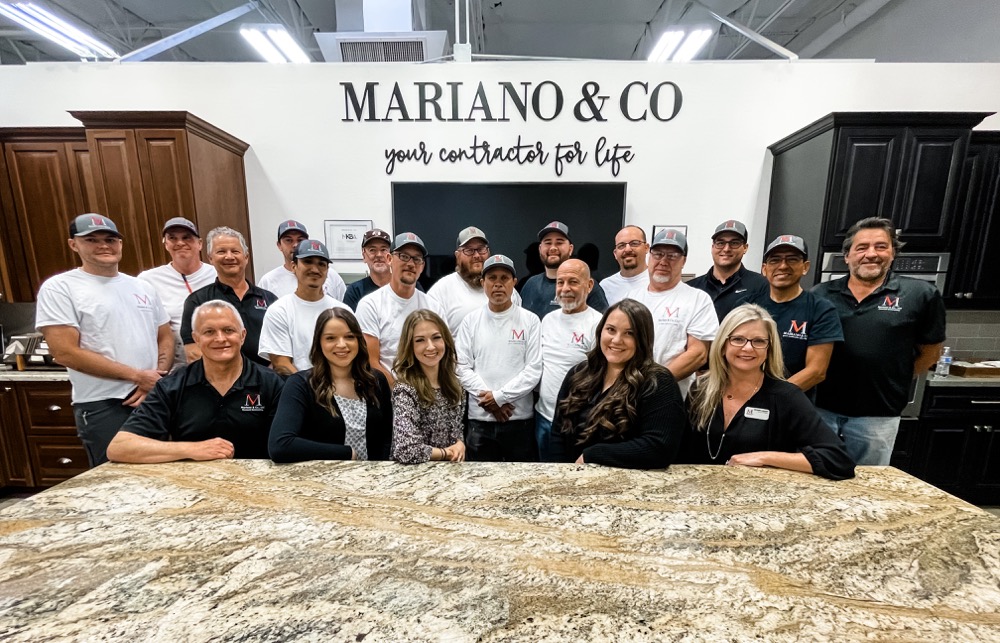 The Mariano and Co. team gathered in the company design center in Mesa